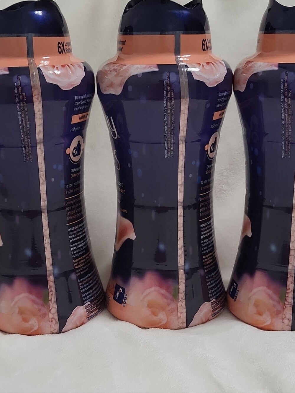 4 Downy Infusions Bliss In-Wash Scent Booster Beads Amber & Rose 24.0 oz - Picture 14 of 16